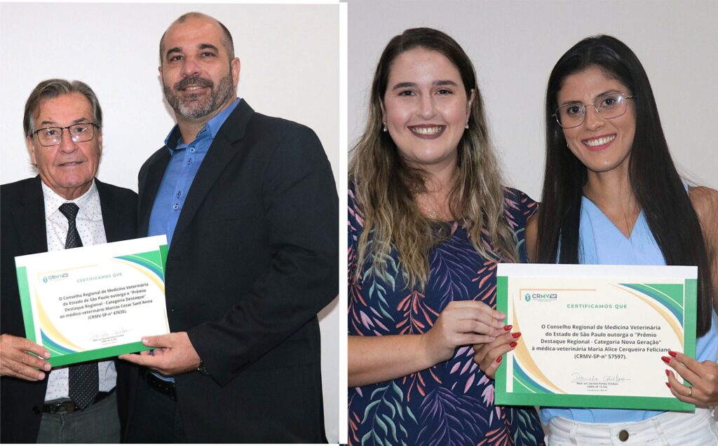 professor-e-egressa-de-medicina-veterinaria-do-unifio-sao-homenageados-pelo-crmv-sp